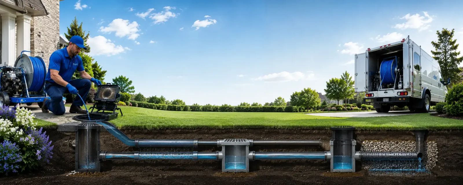 Outdoor drain cleaning information for Dozier, AL
